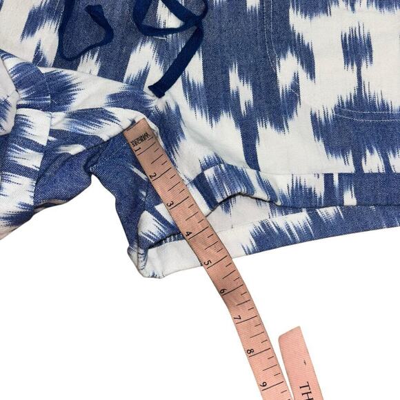 Vineyard Vines Preppy Blue White Coastal Cotton Shorts Womens 4 Casual Old Money - Picture 7 of 9